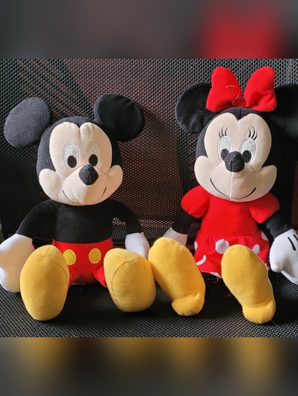 Disney Mickey & Minnie 14" Plush Set